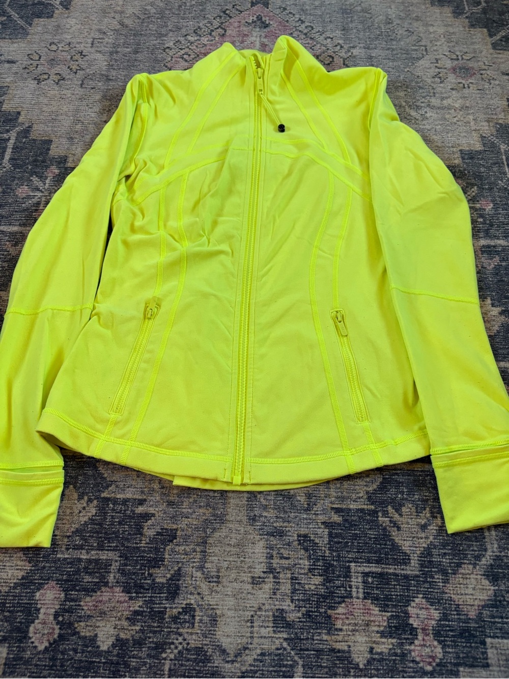 lululemon athletica Neon Yellow Full-Zip Utility Jacket